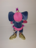 Jellycat Elephant "I Am Diva" Las Vegas Showgirl Bean Bag Plush 10" Tall Retired - sandeesmemoriesandcollectibles.com