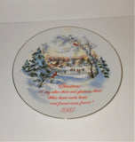 American Greetings CHRISTMAS 1981 Porcelain Collector Plate Commemorative Edition - sandeesmemoriesandcollectibles.com