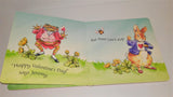 Be My Valentine, Peter Rabbit TALKING Children's Board Book from 2002 - sandeesmemoriesandcollectibles.com