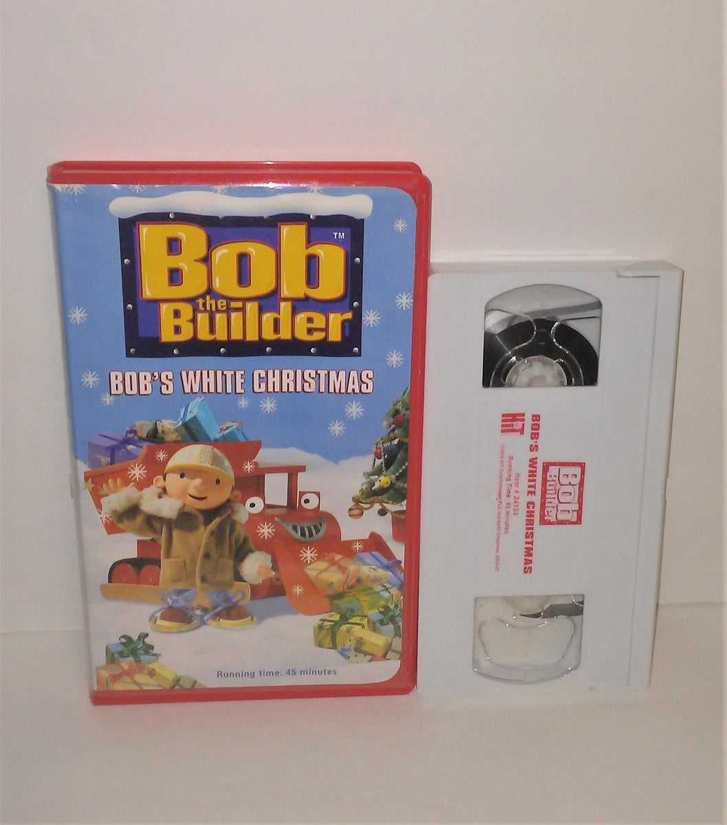 Bob the Builder BOB'S WHITE CHRISTMAS VHS Video in Red Clamshell Case
