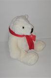 Boyds Collection COCA COLA Polar Bear Plush 9" Sitting with Scarf - sandeesmemoriesandcollectibles.com