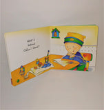 CAILLOU Tell Me What  - Lift The Flap Board Book Peek-A-Boo Series from 2000 - sandeesmemoriesandcollectibles.com