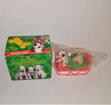 Disney 101 Dalmations DOG SLEDDING Snow Globe McDonald's Collectible from 1996 - sandeesmemoriesandcollectibles.com
