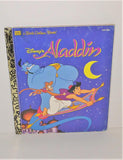 Disney's ALADDIN Little Golden Book from 1995 #107-88 Hardcover - sandeesmemoriesandcollectibles.com