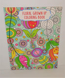 Floral Grown Up Coloring Book #6005 from 2015 - sandeesmemoriesandcollectibles.com