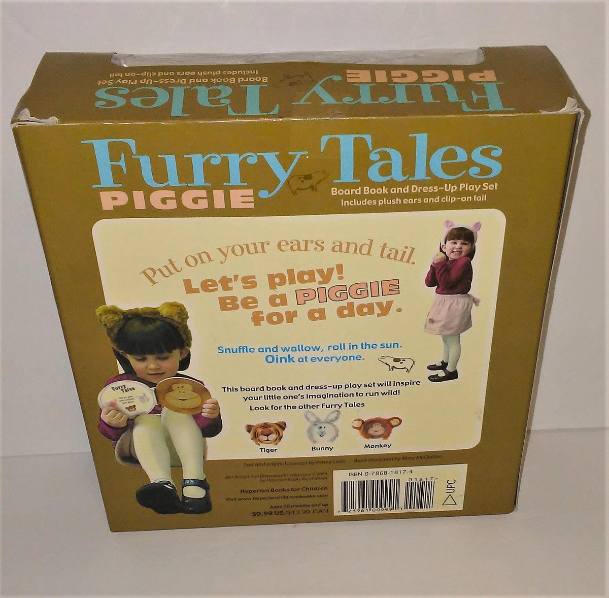 Furry Tales PIGGIE Board Book and Dress-Up Play Set from 2004 – Sandee's  Memories & Collectibles