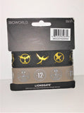 The World of the Hunger Games RUBBER WRIST BAND SET from 2015 - sandeesmemoriesandcollectibles.com