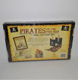 PIRATES ON THE HIGH SEAS Book and Wooden Ship Model Kit Set from 2007 - sandeesmemoriesandcollectibles.com