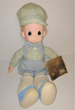 Precious Moments LITTLE BOY BLUE Doll 16" Tall from 1992 with Booklet - sandeesmemoriesandcollectibles.com