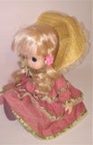 Vintage Precious Moments TIFFANY Doll with Hat 16" Tall Item #21049 from 1992 by Sam Butcher - sandeesmemoriesandcollectibles.com