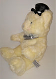 Russ Berrie A BEARY SPECIAL LOVE Groom Bear Creamy White Plush 18" Item #28716 - sandeesmemoriesandcollectibles.com