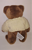 Russ Berrie BARRINGTON Jointed Teddy Bear Plush in Knit Sweater 11" Tall Item #1672 - sandeesmemoriesandcollectibles.com