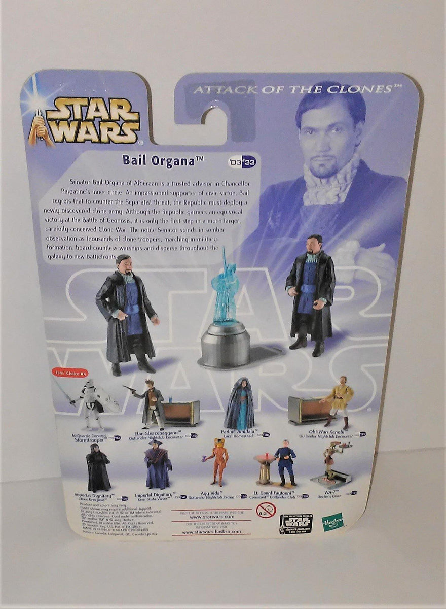 Star Wars Attack of the Clones BAIL ORGANA Alderaan Senator Action Figure  from 2003