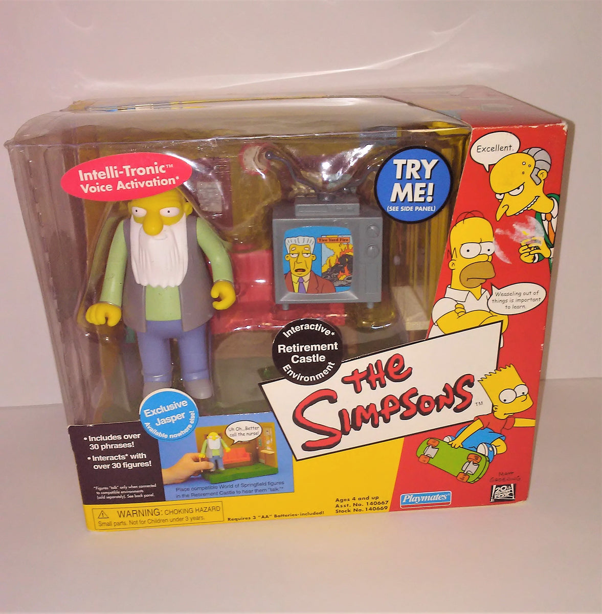 The Simpsons RETIREMENT CASTLE Interactive Environment Playset from 20 –  Sandee's Memories & Collectibles