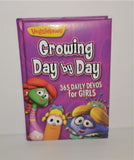 VeggieTales GROWING DAY BY DAY 365 Daily Devos for GIRLS Book from 2014 - sandeesmemoriesandcollectibles.com