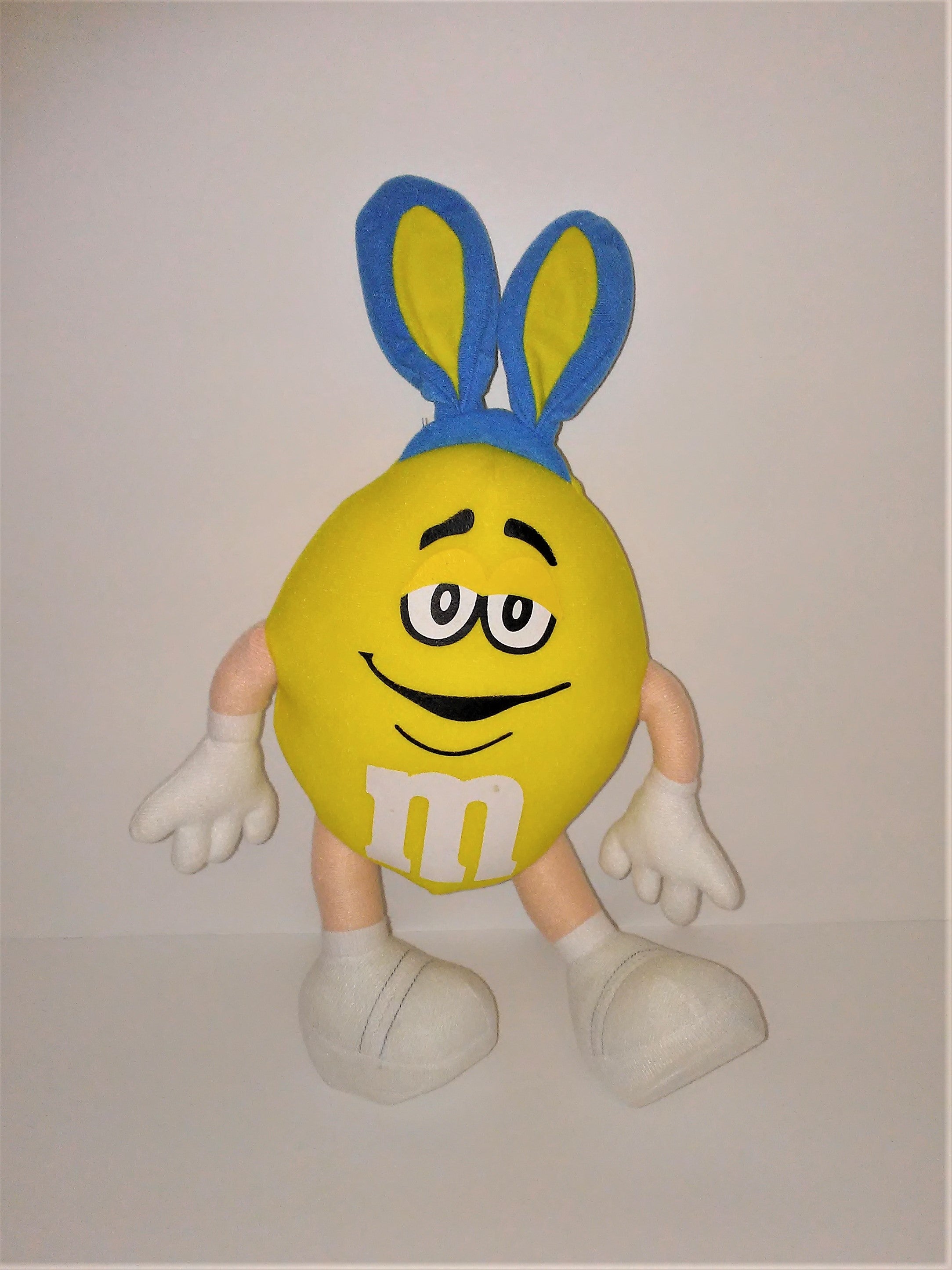 Easter Green M&M character w/Bunny Ears plush 9 w/Tag