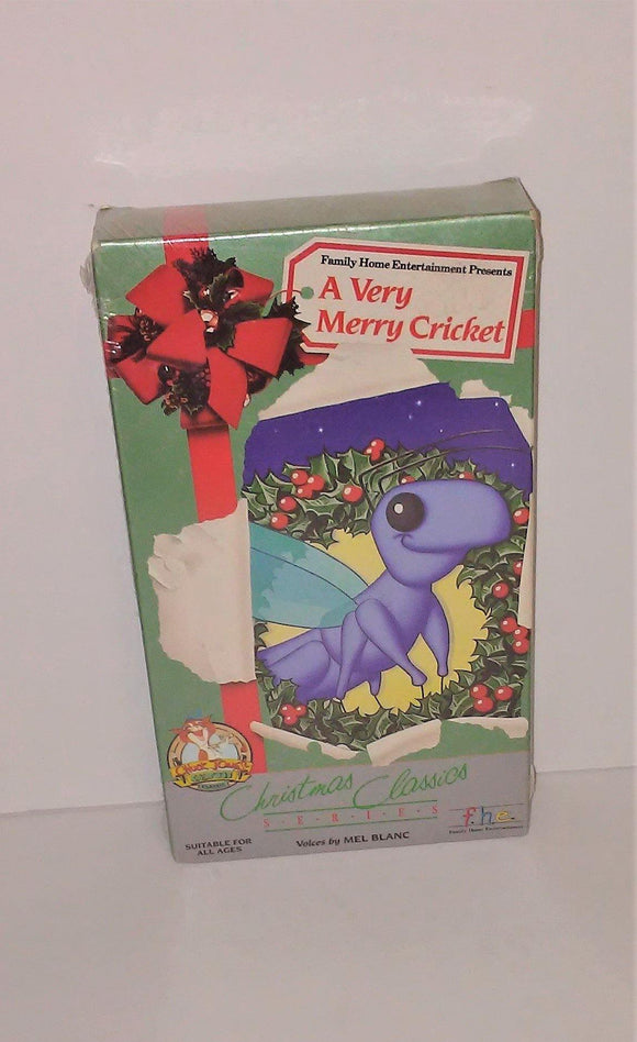 A Very Merry Cricket VHS Children's Video from 1989 with Mel Blanc - sandeesmemoriesandcollectibles.com