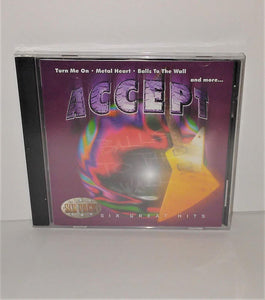 ACCEPT Balls to the Wall - Six Pack - Six Greatest Hits Audio Music CD from 1997 - sandeesmemoriesandcollectibles.com