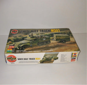 Airfix WHITE HALF-TRACK M3A1 Plastic Model Kit 1:72 Scale Series 2 - 100% COMPLETE - sandeesmemoriesandcollectibles.com