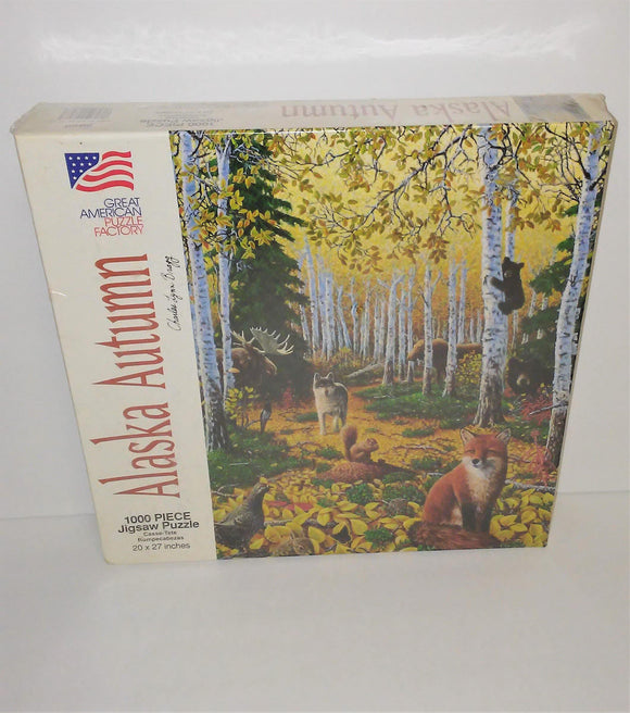 Alaska Autumn Jigsaw Puzzle 1,000 Pieces from 1993 - sandeesmemoriesandcollectibles.com