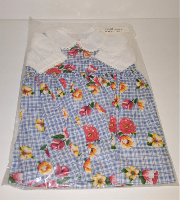 RETIRED Apple Valley Doll Outfit Pretty Flower Print Dress Item #1922 for 20