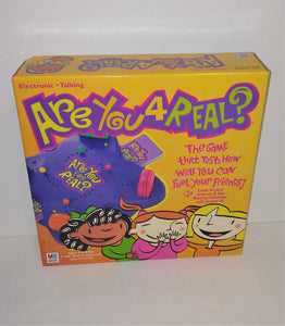 Are You 4 Real? Electronic Talking Game from 2002 by Milton Bradley - sandeesmemoriesandcollectibles.com