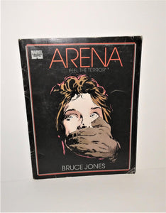 ARENA Feel the Terror Marvel Graphic Novel by Bruce Jones 1989 First Printing - sandeesmemoriesandcollectibles.com