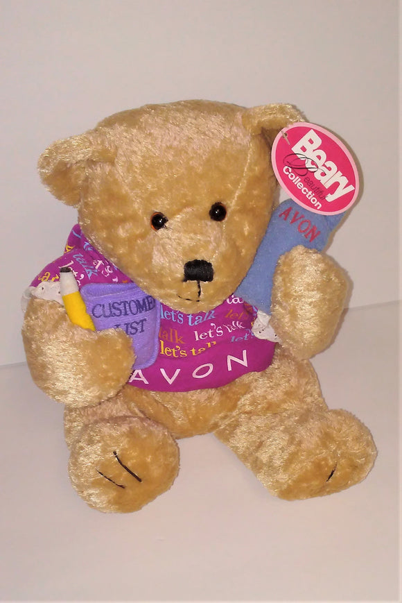 Let's Talk Avon GABBIGAIL Teddy Bear Vintage Plush from 1990s w/hang tag 10