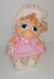 Hasbro Softies BABY MISS PIGGY Plush from 1985 11" Sitting - sandeesmemoriesandcollectibles.com