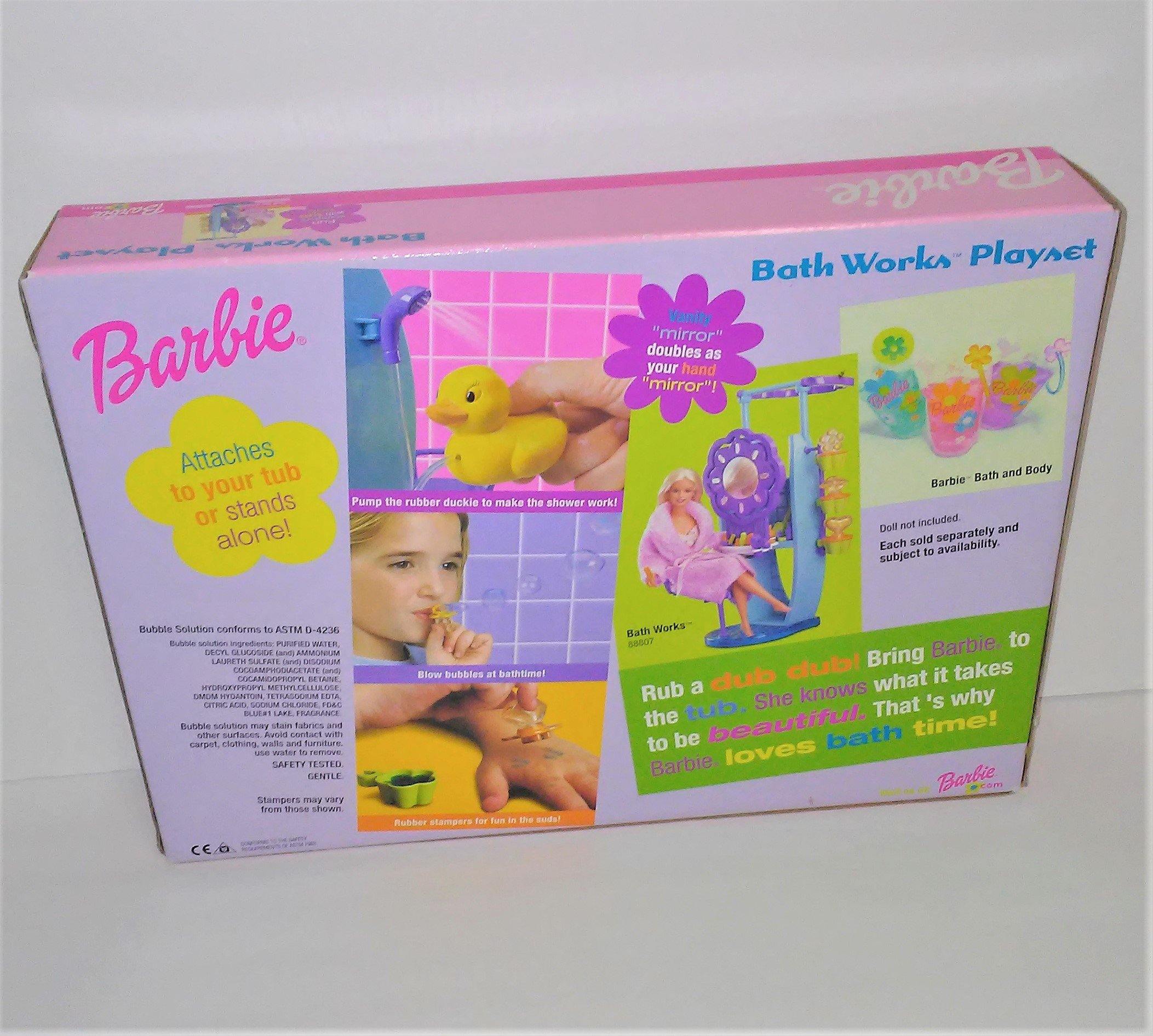 Barbie World Bathtime Toy Playset with 19 Dollhouse