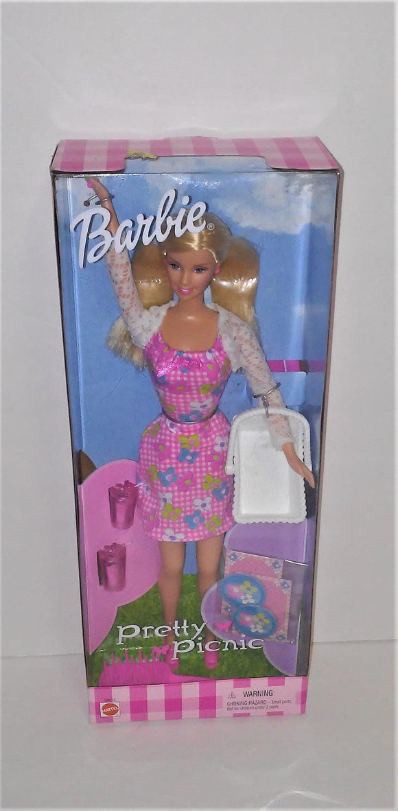 Barbie PRETTY PICNIC Doll Playset from 2000 - sandeesmemoriesandcollectibles.com