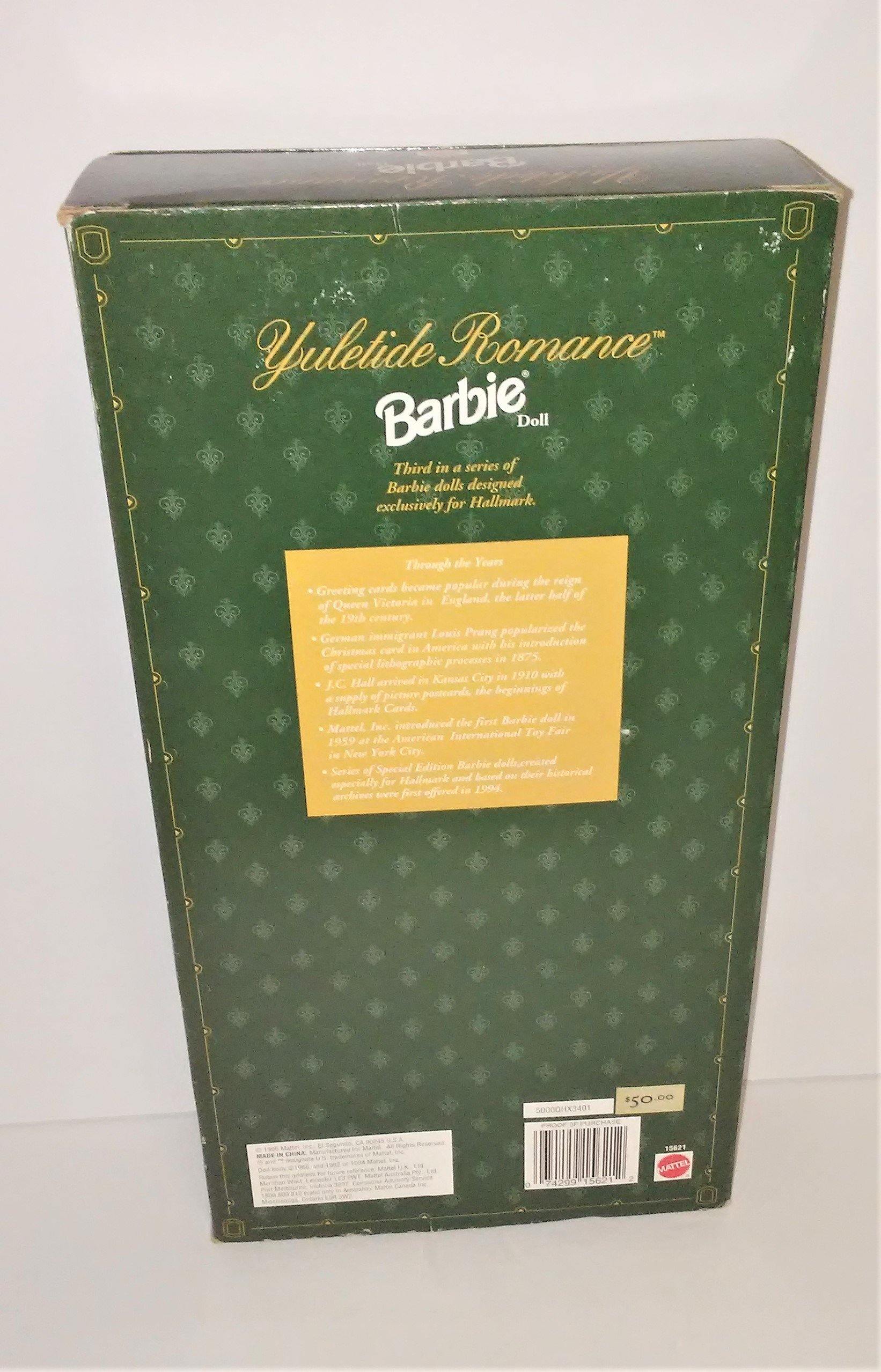 Barbie YULETIDE ROMANCE Hallmark Special Edition Collector Doll from 1996