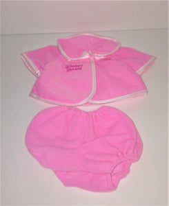 Berenguer Pink 2 Piece Bath Outfit for 17" La Newborn Moments Doll - sandeesmemoriesandcollectibles.com