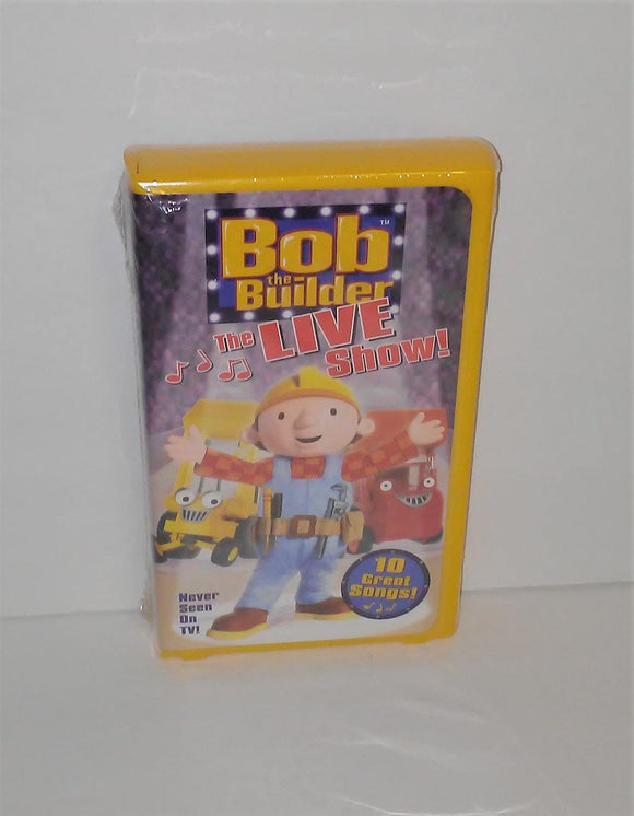 Bob the Builder THE LIVE SHOW! VHS Video from 2004 - sandeesmemoriesandcollectibles.com