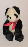 The Boyds Collection PEKING PANDA Bear Jointed Bean Bag Plush 10" Tall from 2005 - sandeesmemoriesandcollectibles.com
