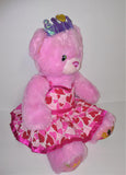 Build A Bear Workshop Disney Princess PINK DRESSED BEAR Plush 17" Tall - sandeesmemoriesandcollectibles.com
