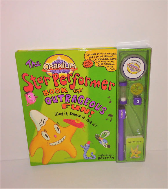The Cranium STAR PERFORMER Book of Outrageous Fun plus Secret Slide-out Board Game - sandeesmemoriesandcollectibles.com