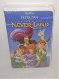 Disney Peter Pan RETURN TO NEVER LAND VHS Video in Clamshell Case