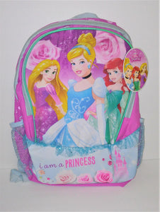 Disney Princess I AM A PRINCESS Backpack 16" Tall w/Tag - sandeesmemoriesandcollectibles.com