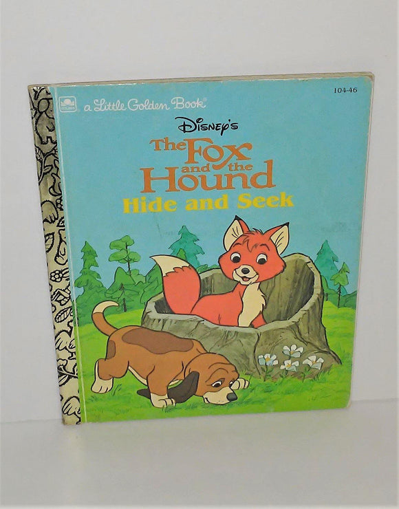 Disney's The Fox and the Hound HIDE AND SEEK Little Golden Book #104-46 from 1994 - sandeesmemoriesandcollectibles.com