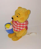 Disney Winnie the Pooh PICNIC POOH Bean Bag Plush with Honey Pot 8" - sandeesmemoriesandcollectibles.com