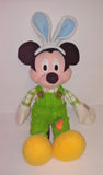 Disney Mickey Mouse Plush with Easter Bunny Ears 18" Tall by KCare - sandeesmemoriesandcollectibles.com
