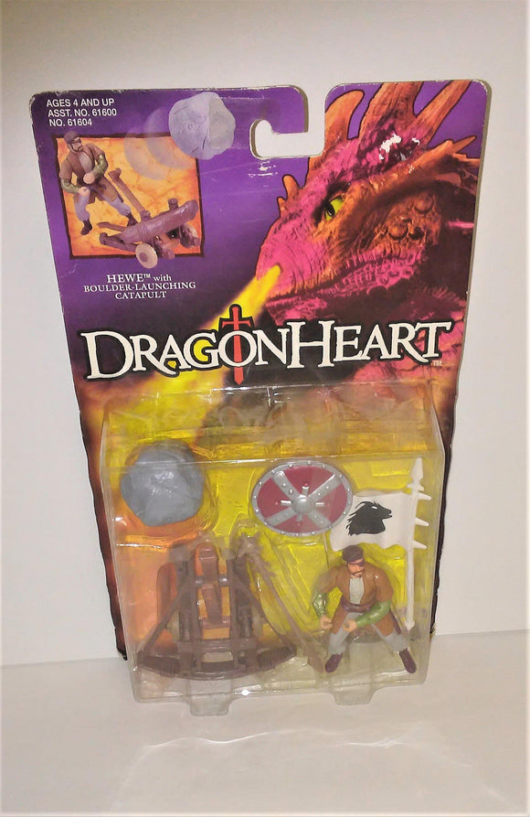 Dragonheart HEWE Figure with Boulder Launching Catapult from 1995 by Kenner - sandeesmemoriesandcollectibles.com