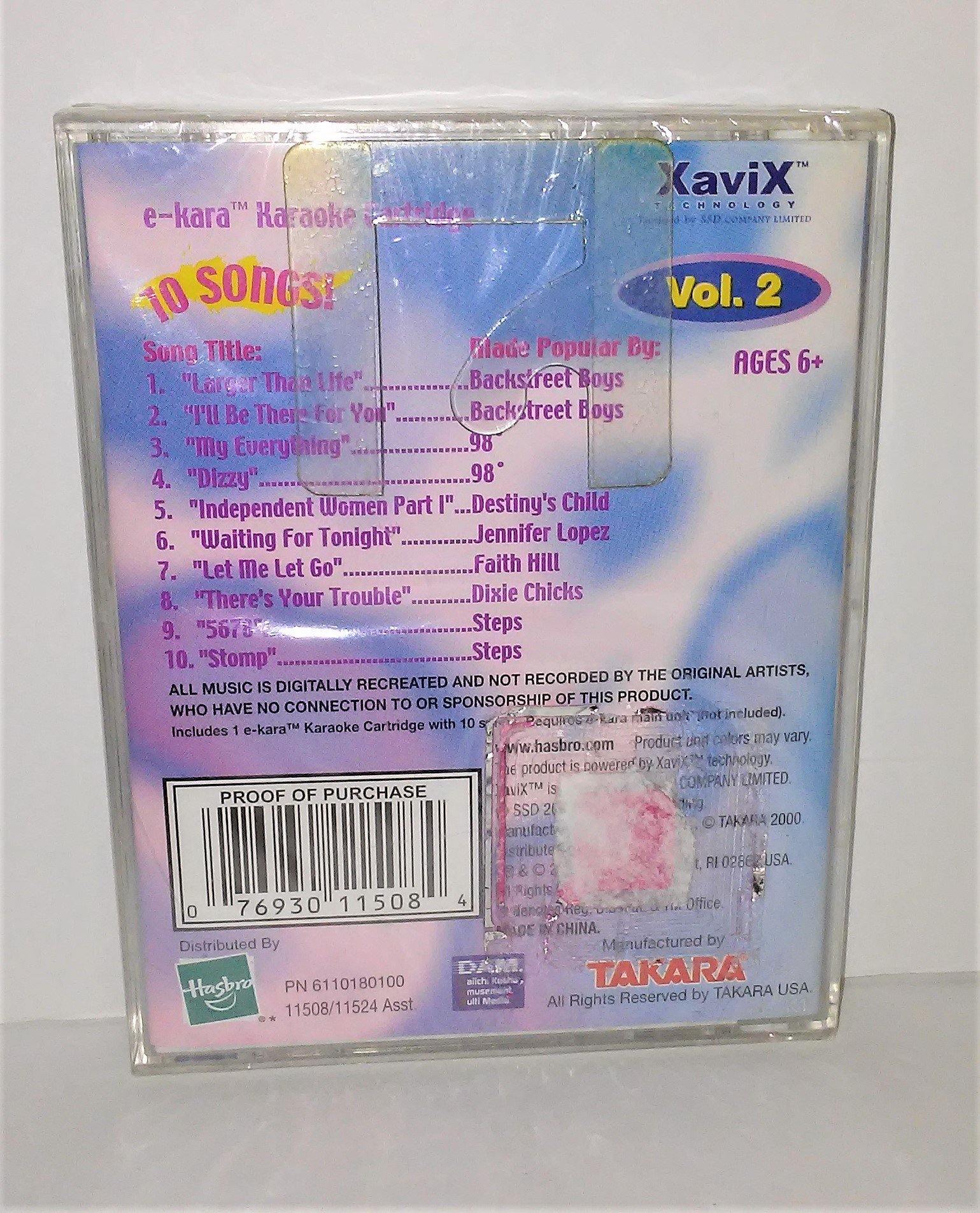 E-Kara Karaoke Music Cartridge - Volume 2 by Xavix - 10 Songs