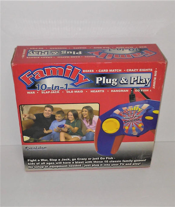Family 10-in-1 PLUG & PLAY TV GAME by Excalibur Electronics Model #VR10 - sandeesmemoriesandcollectibles.com