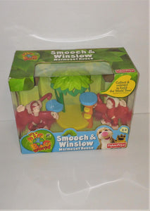 Fisher Price It's A Big Big World SMOOCH & WINSLOW Marmoset House Playset from 2007 - sandeesmemoriesandcollectibles.com