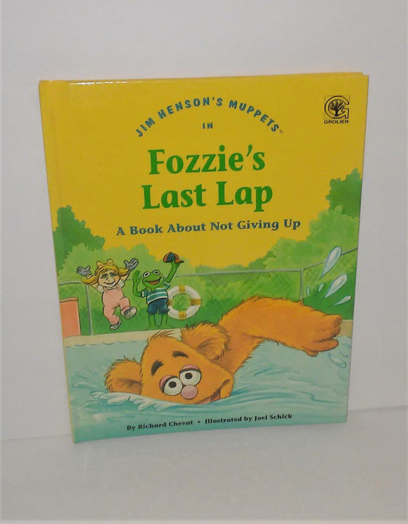 Jim Henson's Muppets in FOZZIE'S LAST LAP - A Book About Not Giving Up from 1993 - sandeesmemoriesandcollectibles.com