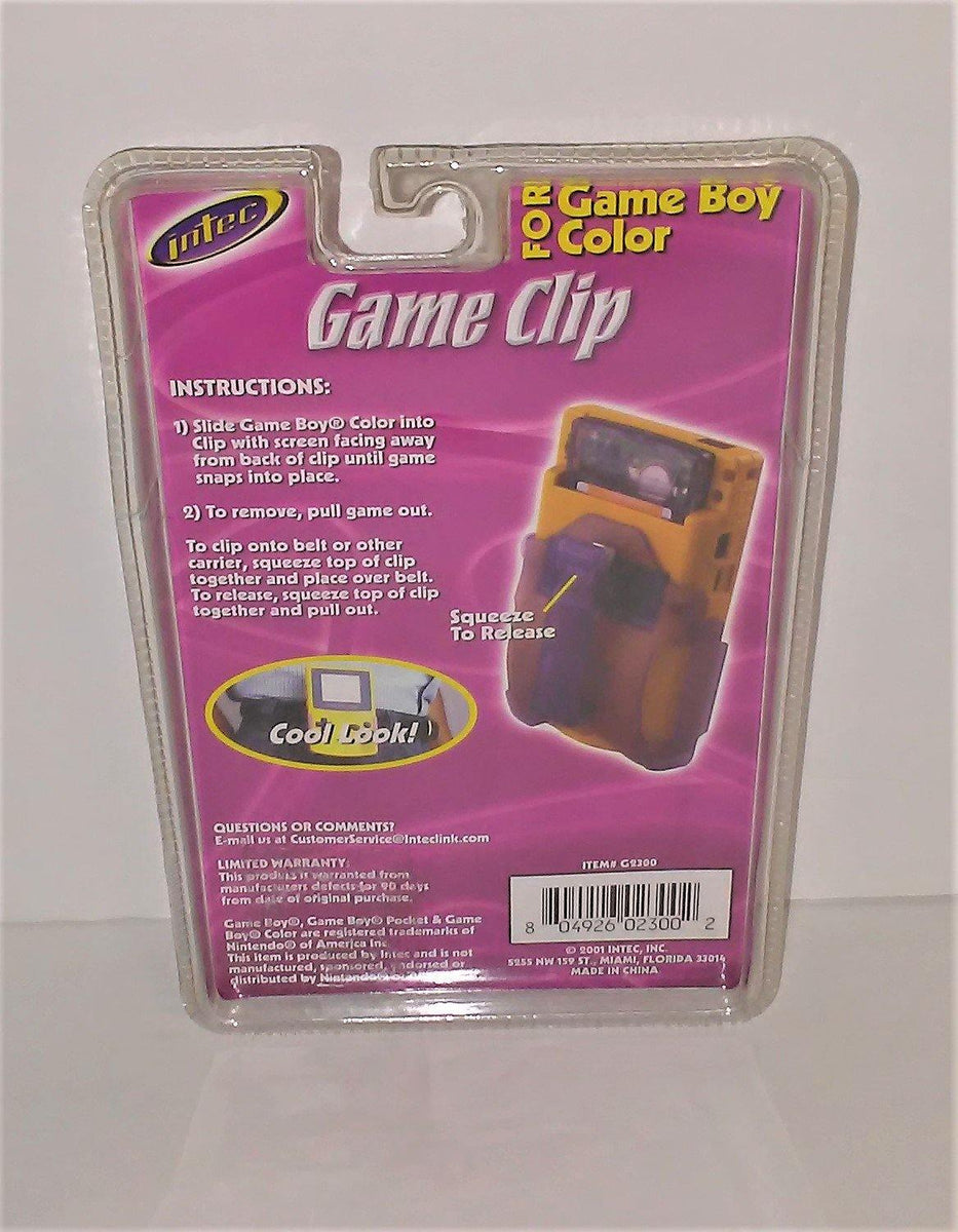 Game Boy Color GAME CLIP Accessory by Intec from 2001 – Sandee's ...