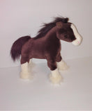 Gund DALE Clydesdale Horse Plush 10" Tall Item #042984 - sandeesmemoriesandcollectibles.com