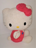Hello Kitty Chenille Plush by Sanrio 10" Sitting from 2010 - sandeesmemoriesandcollectibles.com